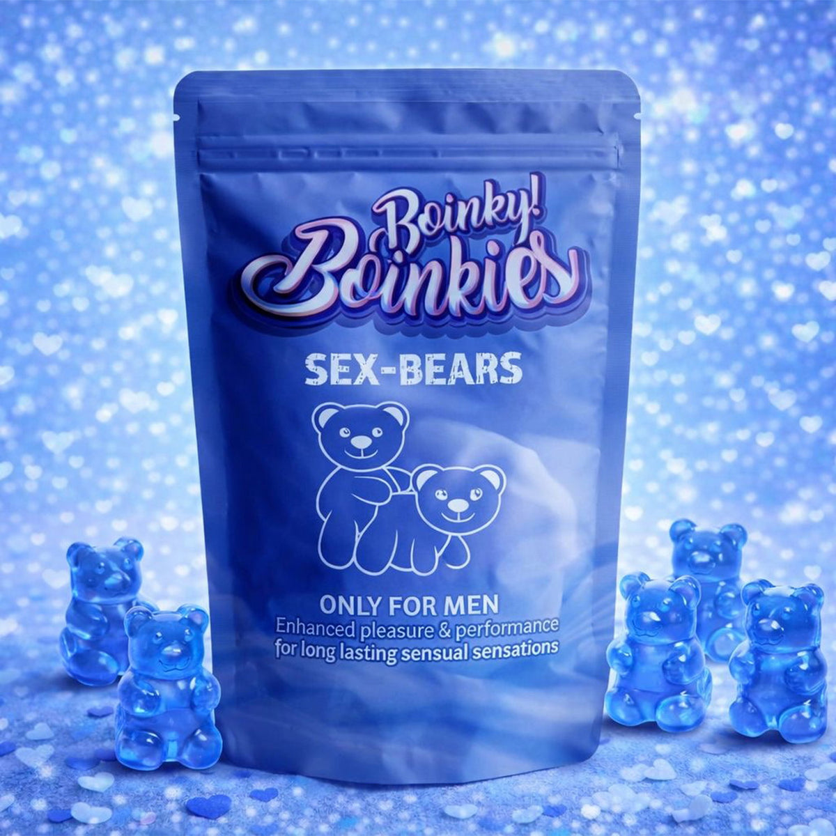 Boinky Sex Bears Gummies voor Mannen | Maca & Muira Puama