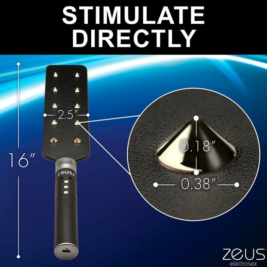 E-Stim Paddle met Spikes – USB Oplaadbare BDSM Paddle voor Elektrische Stimulatie