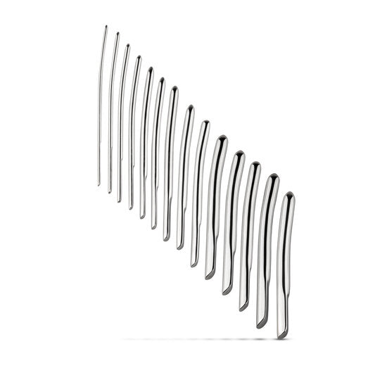 Sinner Gear Dilator Set 14-delig RVS – Progressieve Dilators 0,4–1,7 cm met Ergonomische Grip