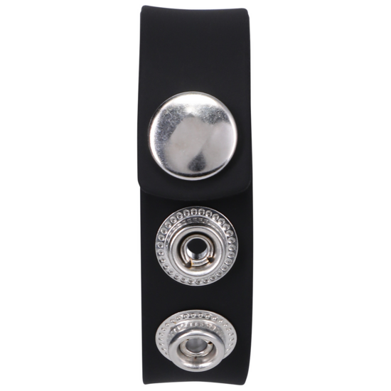 Silicone 3 Snap Cockring – Verstelbare Siliconen Penisring met Drukknopen
