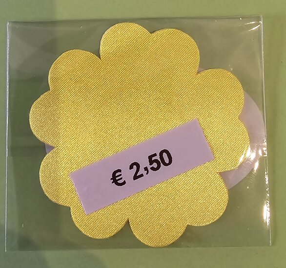 Tepelsticker Gele Bloem