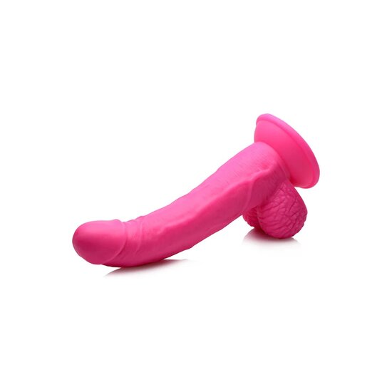Dildo met ballen en zuignap 19 cm (7,5 inch) Roze