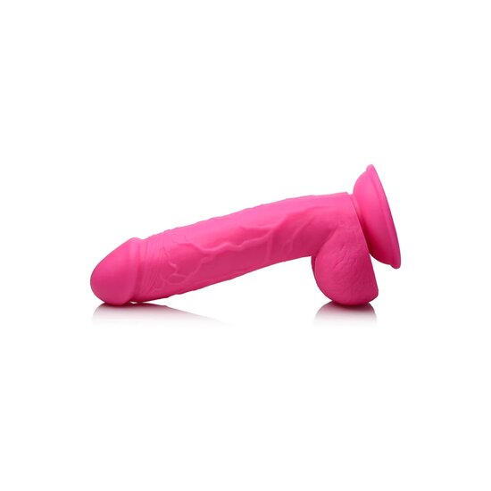 Dildo met ballen en zuignap 21cm (8,25 inch) Roze