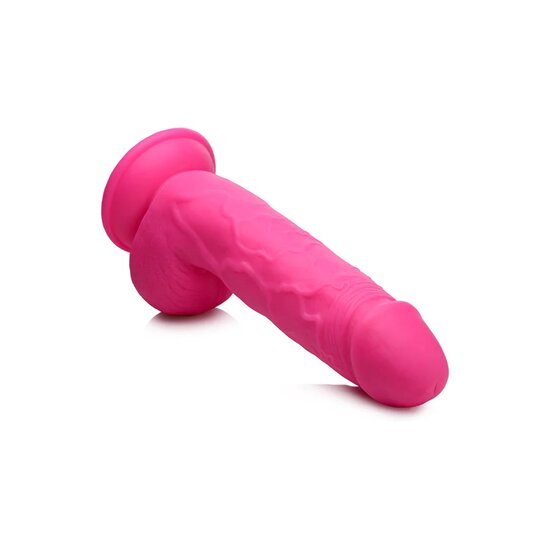 Dildo met ballen en zuignap 21cm (8,25 inch) Roze