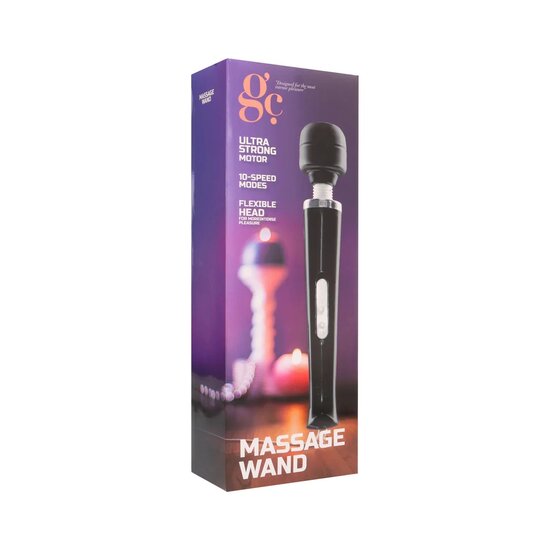Massage Wand Vibrator Zwart