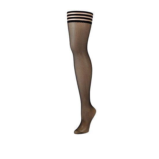 Hold-up fishnet kousen zwart maat C