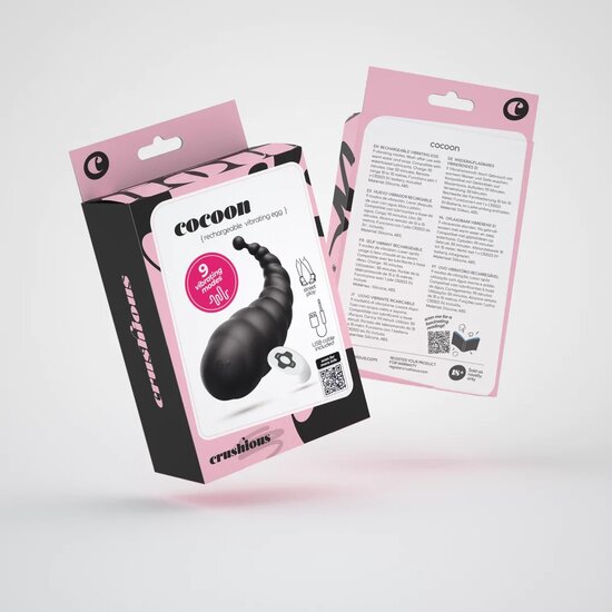 Cocoon - Oplaadbaar vibrerend ei met afstandsbediening Zwart