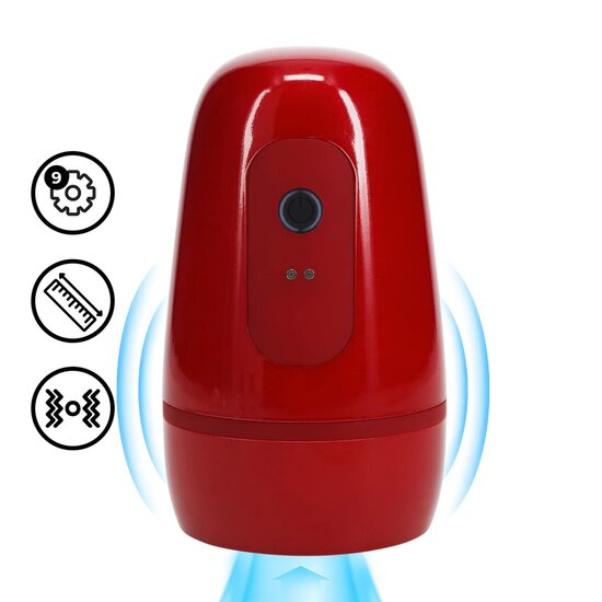 Vibrerende / Zuigende Masturbator Rood