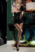 Panty L/XL met open kruis 20 den zwart