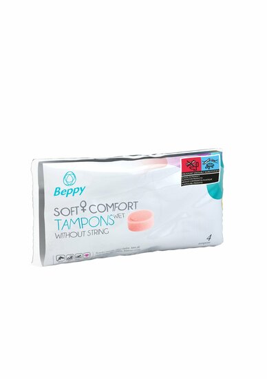 Beppy Zacht + Comfortabele Tampons Nat- 4 stuks