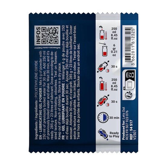FF Powder Lubricant Sachet 6g – Fuck & Fist Glijmiddel Poeder (Maakt 500 ml) Latex Compatibel