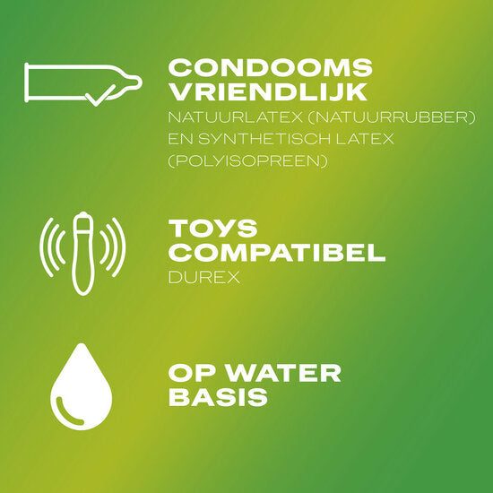 Durex Play Massage Glijmiddel 200ml – Waterbasis Massage Gel & Intiem Smeermiddel (Ongeparfumeerd)