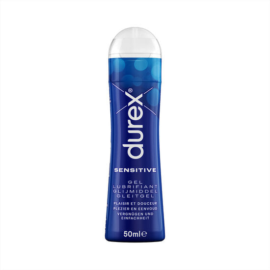 Durex Play Sensitive Gel 50ml – Waterbasis Glijmiddel (Transparant, Condoomveilig, Niet Plakkerig)