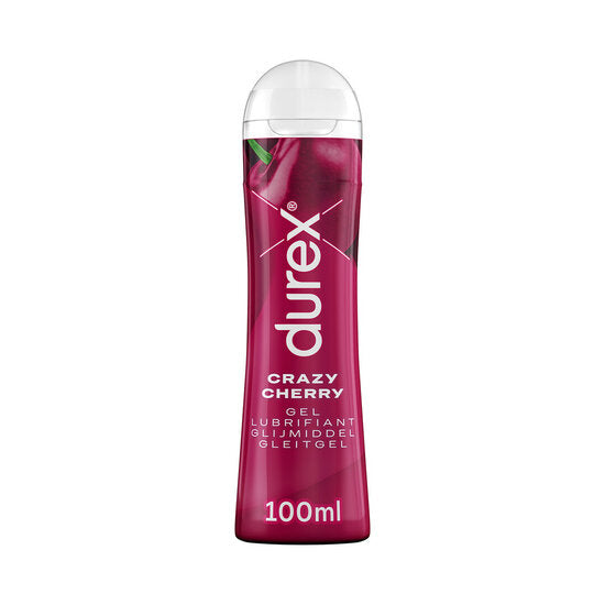 Durex Play Crazy Cherry Glijmiddel 100ml – Waterbasis, Kersensmaak, Veilig met Condooms