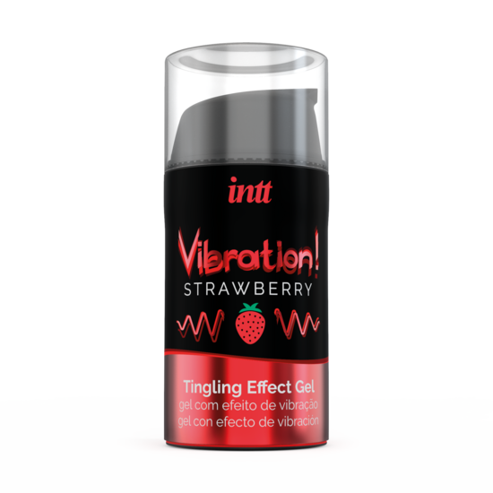 INTT Vibration Liquid Vibrator Gel Strawberry – Stimulerende Intieme Gel met Vibrerend Effect (15ml)