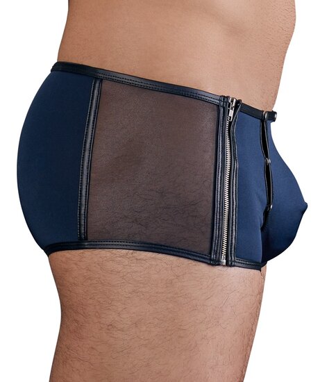 Trendy Microvezel Herenbroek met Rits, Veters & Afneembare Buidel NEK