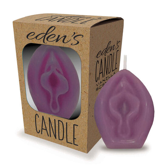 Eden’s Candle Vanilla Geurkaars Vagina - Paars