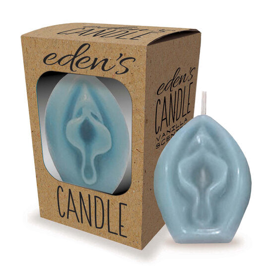 Eden’s Candle Vanilla Geurkaars Vagina - Blauw