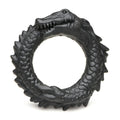 Black Caiman Silicone Cock Ring Zwart – Rekbare C-Ring voor Meer Uithoudingsvermogen & Intensiteit