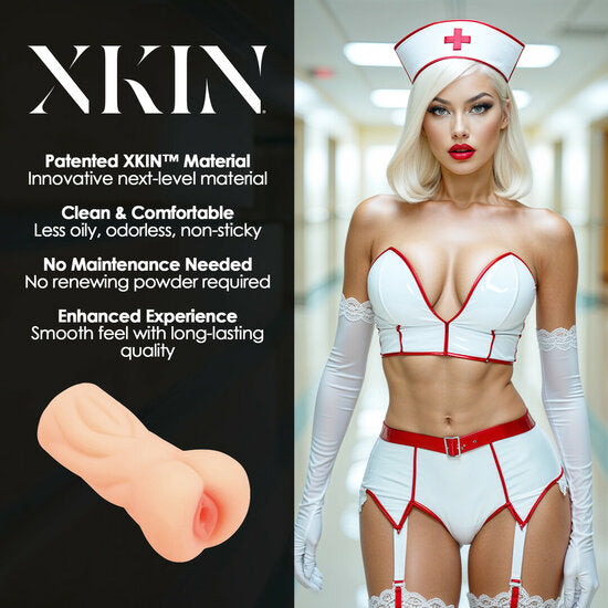 XKIN Career Girls Naughty Nurse Tiffany Throatcheck Realistische Masturbator TPE
