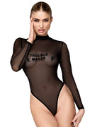 Noir Handmade Troublemaker Transparante String Body – Sexy, Stoer & Comfortabel