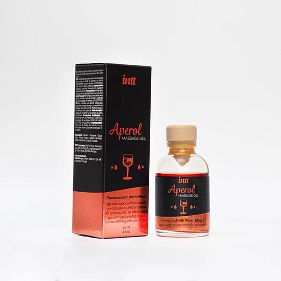 INTT Aperol Massage Gel – Verwarmende Sensatie & Verleidelijk Genot 30ml