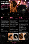Zwart Haar Elastiek met Rits – Festival & Club Musthave