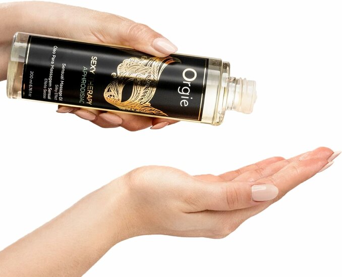 Orgie Sexy Therapy Aphrodisiac Massage Oil 200 ml – Luxe Sensuele Massageolie met Vanille & Ceder