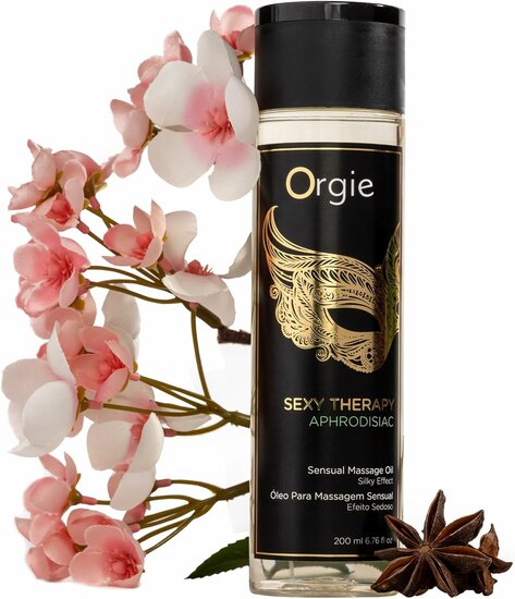 Orgie Sexy Therapy Aphrodisiac Massage Oil 200 ml – Luxe Sensuele Massageolie met Vanille & Ceder