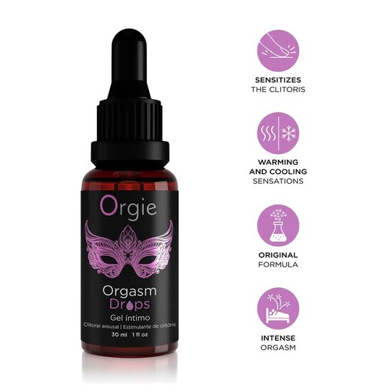 Orgie Orgasm Drops Clitoral Arousal Gel – Intens Stimulerende Clitoris Gel met Warm & Cool Effect