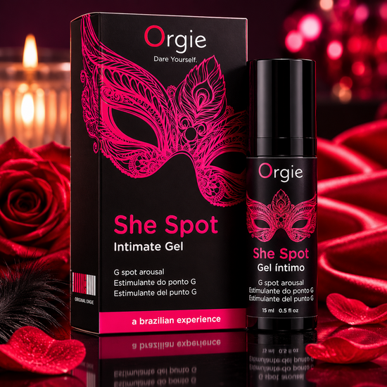 Orgie She Spot Intimate Gel – G-Spot Stimulerende Gel met Vibrerend, Warm & Cooling Effect