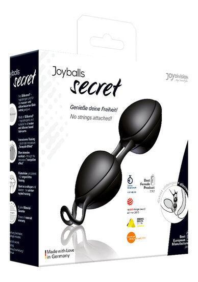 Joyballs Secret Zwarte Geisha Balls – Bekkenbodem Trainingsballen van TPE