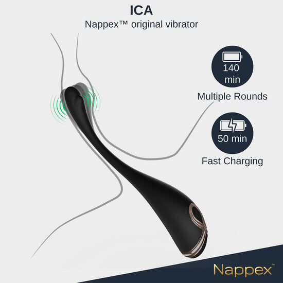 Nappex™ Ica Premium Spotvibrator – Krachtige Diepe Vibraties, 9 Intensiteitsniveaus & Waterdicht Design