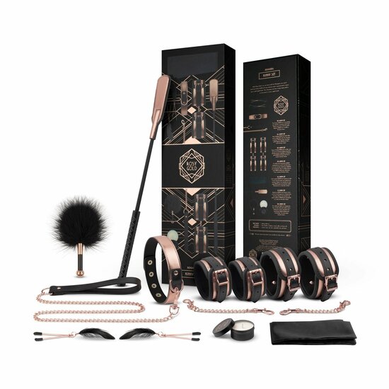 Rosy Gold – Nouveau BDSM Set | Luxe 9-Delige BDSM Beginnersset