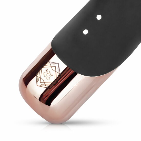 Rosy Gold Rabbit Vibrator Met Stootfunctie - Zwart
