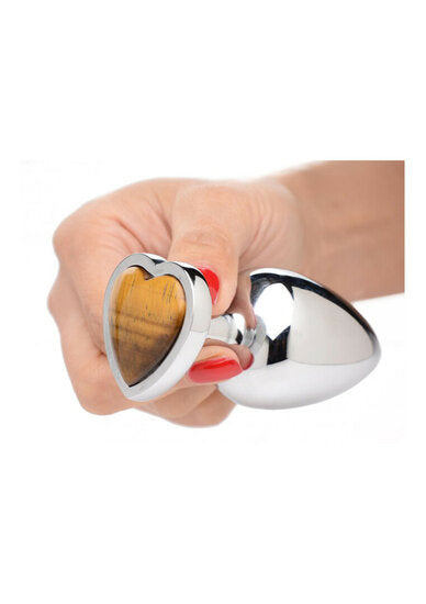 Tiger Eye Heart – Anal Plug – Large