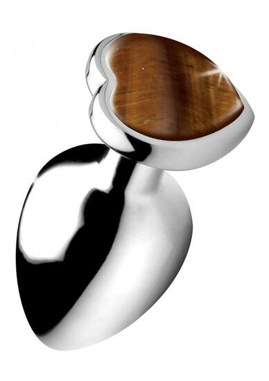 Tiger Eye Heart – Anal Plug – Large