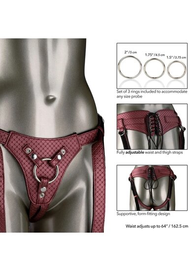 Her Royal Harness – Luxe Vegan Leren Harness voor Probe Play | Boutique & Clubwear by Victoria