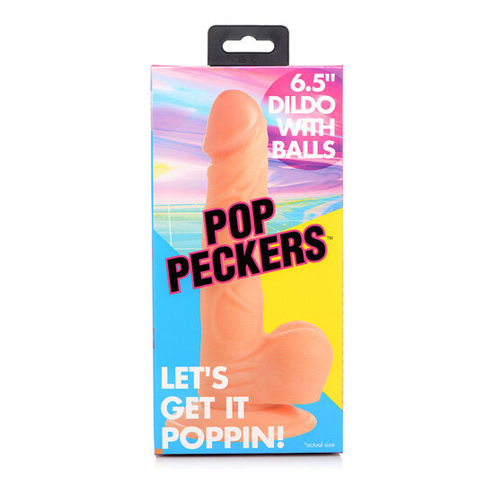 Realistische Dildo 19 cm met Zuignap – Stevig & Flexibel | Blanke Huidskleur